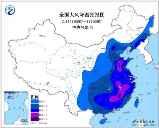 寒潮来袭，春节前的全国雨雪大秀