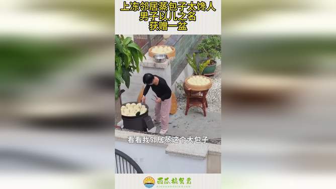 男子以儿子名义获赠邻居一盆包子，邻里间的微妙人情与误解的闹剧