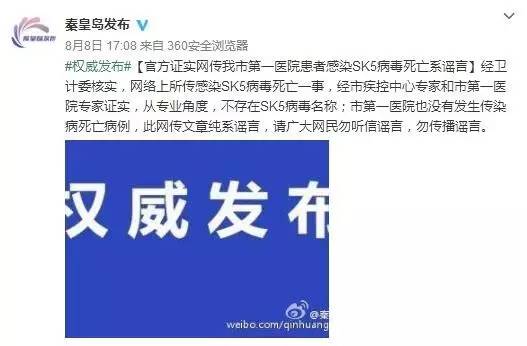 震惊！辽宁4人感染XK5病毒死亡？官方紧急辟谣，真相竟如此惊人！